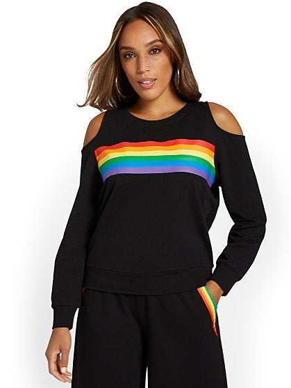 64.95 CLDSHLDR STRIPE TOP