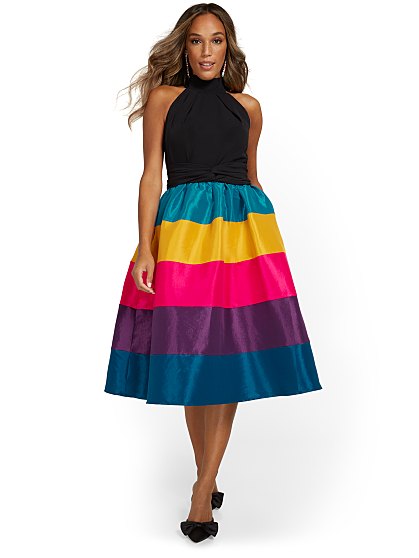 99.95 HALTER STRIPEFLARE