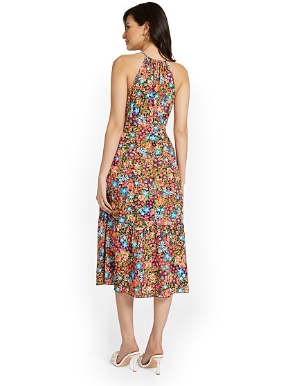 89.95 HALTER TIERED MIDI