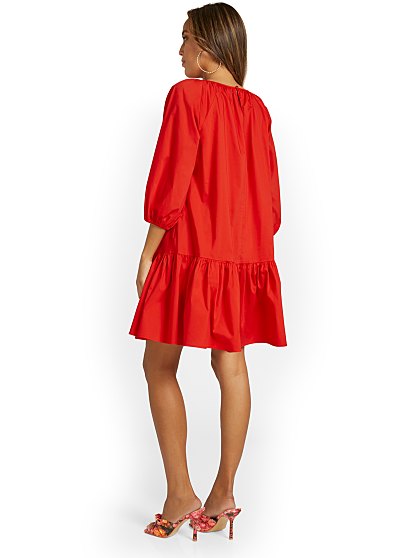 69.95 DROP WAIST POPLIN