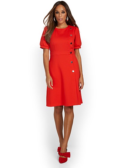 79.95 PUFF SLV DRESS