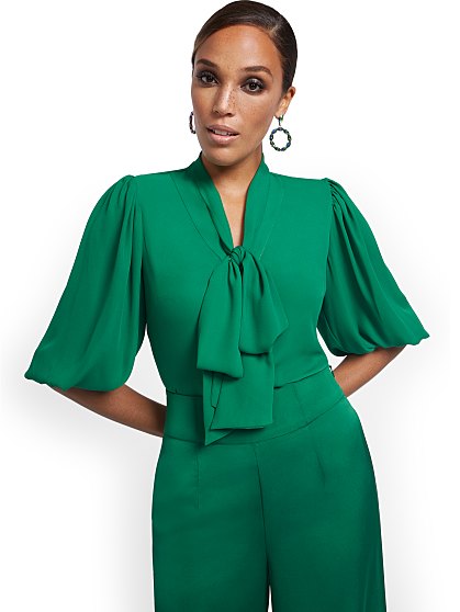 49.95 KI BOW BLOUSE TALL
