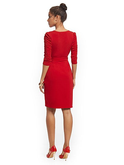 59.95 MJ WRAP DRESS SOLID