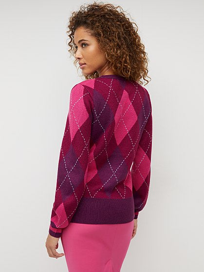 59.95 ARGLYE BOW SWEATER