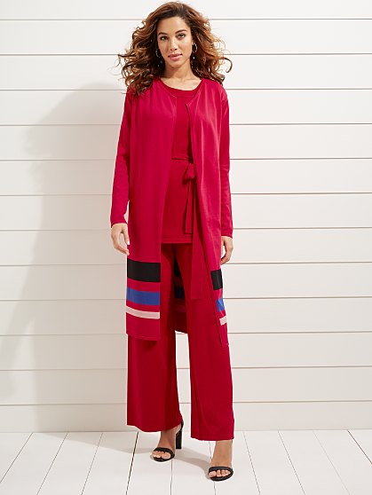 79.95 STRIPE BORDER CARDI
