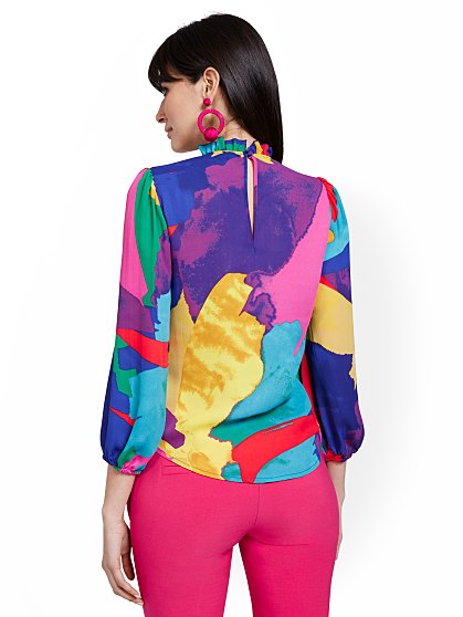54.95 MOCK NECK BLOUSE