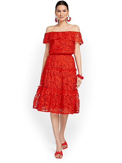 109.95 LACE TIERED SKIRT