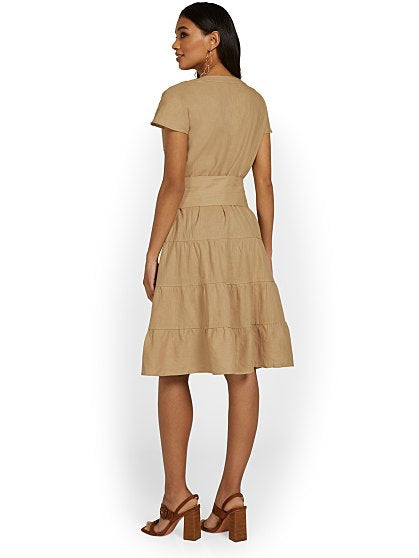 79.95 SPLIT NECK TIERED