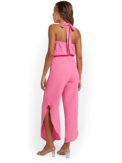 79.95 GAUZE JUMPSUIT
