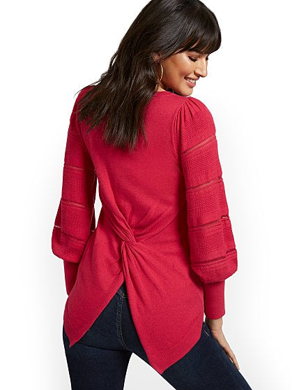 49.95 TWIST BACK PULLOVER