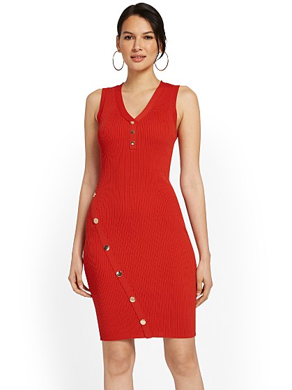 89.95 V NECK SWT DRESS