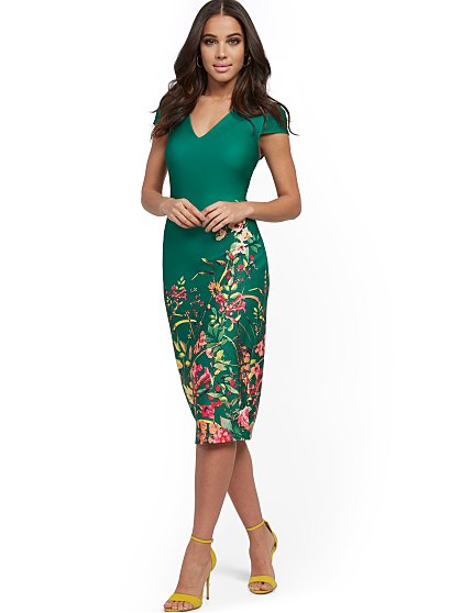69.95 FLORAL SHEATH DRESS