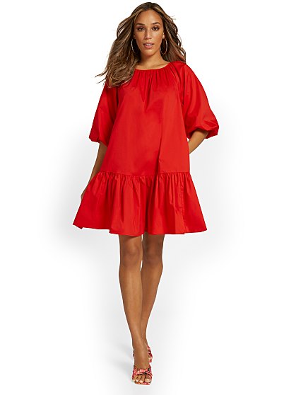 69.95 DROP WAIST POPLIN
