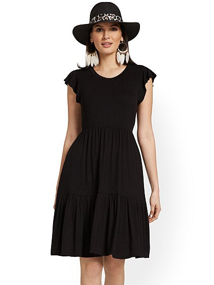 49.95 RUFFLE TIERED DRESS