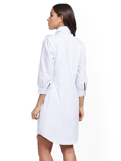 69.95 BOW NECK BTN DRESS