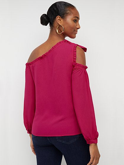 49.95 BOW COLD SHOULDER T
