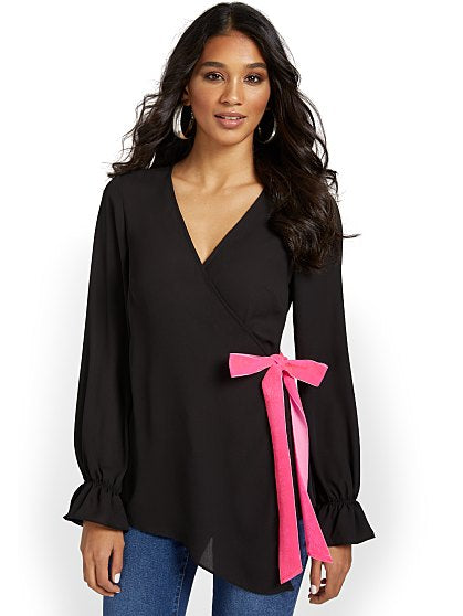 59.95 VELVET TIE TOP