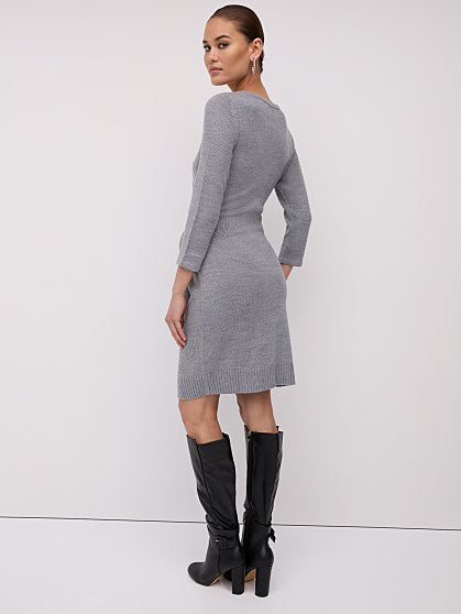 69.95 VNECK SWTR DRESS