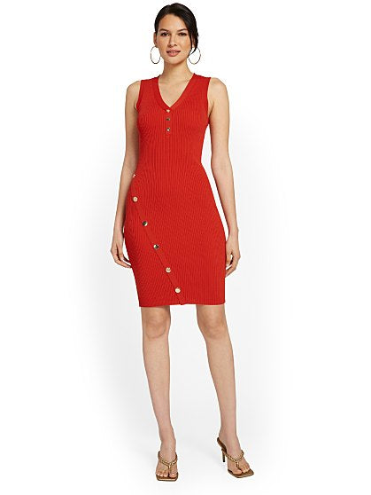89.95 V NECK SWT DRESS