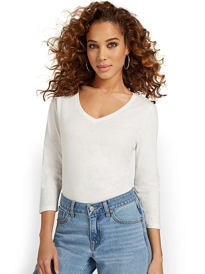 29.95 3/4SLV PERFEC TEE