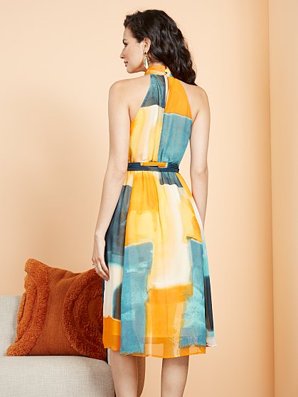89.95 HALTER MIDI DRESS