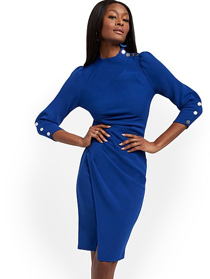 79.95 BUTTN RUCHED SHEATH
