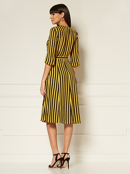 89.95 STRIPE WRAP DRESS