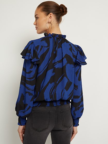 54.95 RUFFLE MOCKNECK TOP