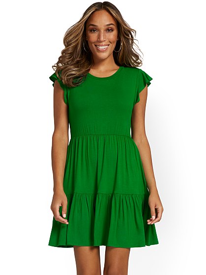 49.95 RUFFLE TIERED DRESS