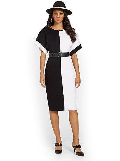 89.95 B W SWT DRESS