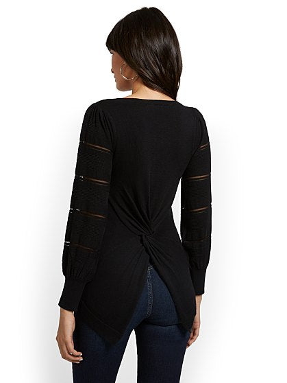 49.95 TWIST BACK PULLOVER