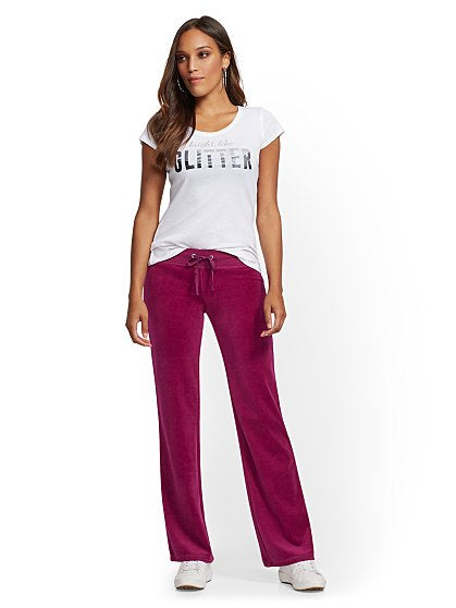 36.95 SOLID VELOUR PANT