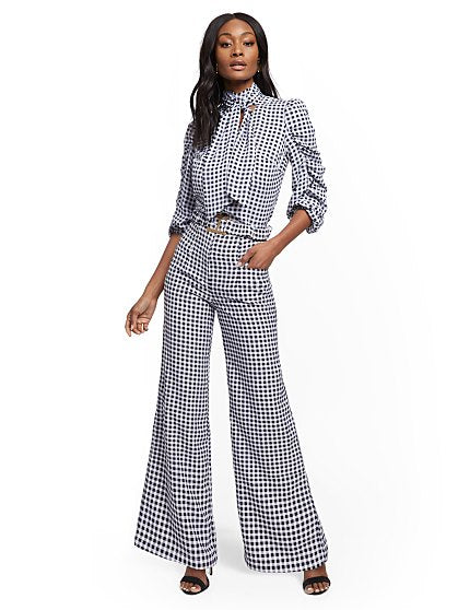 89.95 T GINGHAM PALAZZO