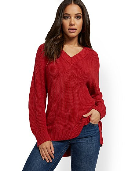 39.95 V-NK SHAKER TUNIC