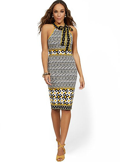 79.95 BOW HALT SWT DRESS