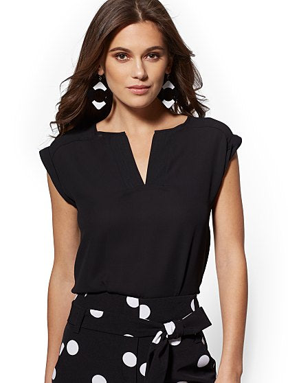 36.95 T SPLITNECK BLOUSE