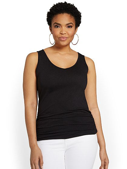 39.95 VNECK BANDED BTM