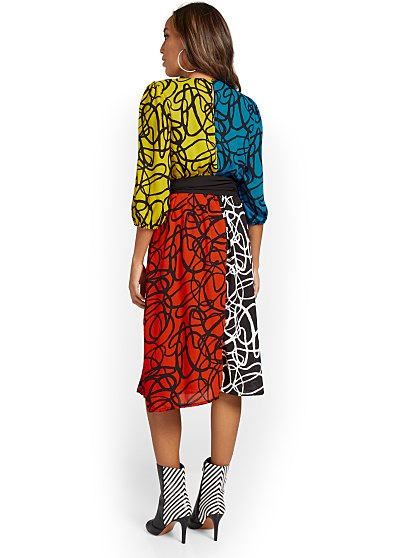 89.95 COLORBLCK WRAP DRS