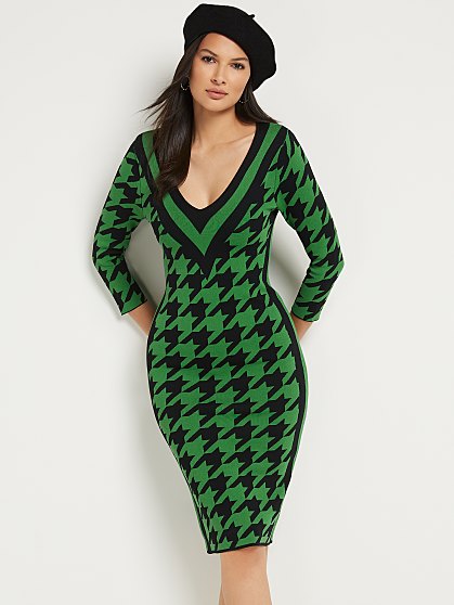 89.95 HOUNDSTOOTH SWT DRS