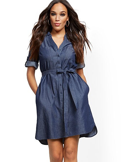 69.95 TENCEL SHIRT DRESS