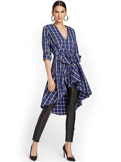 59.95 RUFFLE TIE FRONT