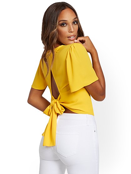44.95 SOLID TIE BACK TOP