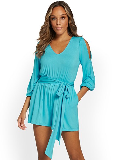 59.95 ROMPER- SOLID