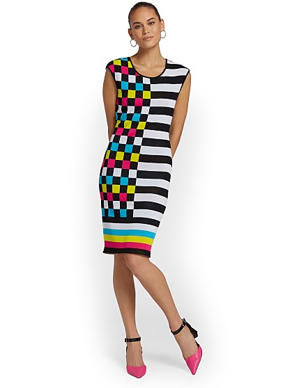 89.95 MULTI STRIPE SWT DR