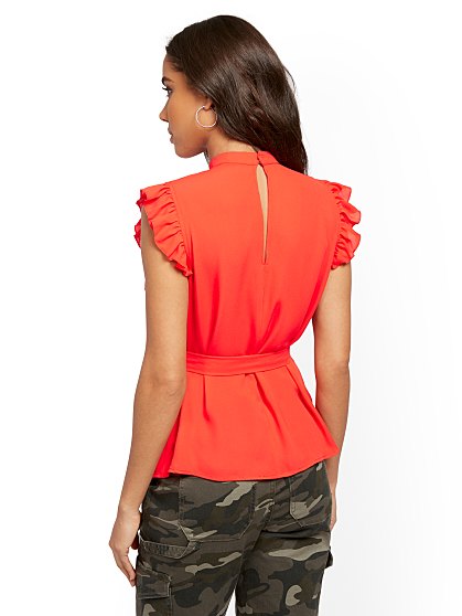 59.95 T LACE YOKE PLT BL