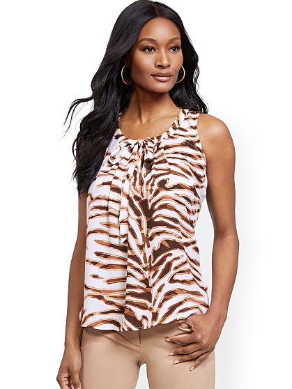 34.95 YAS TIE SHELL ZEBRA