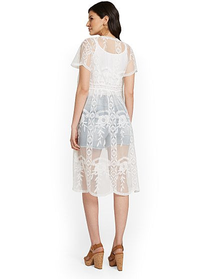 64.95 LACE SS KIMONO