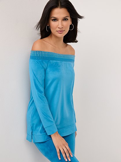 49.95 VELOUR OTS TUNIC