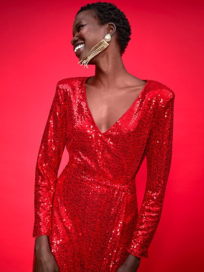 129.95 SEQUIN JUMPSUIT