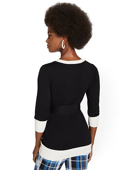 54.95 TIPPED PCKT TUNIC